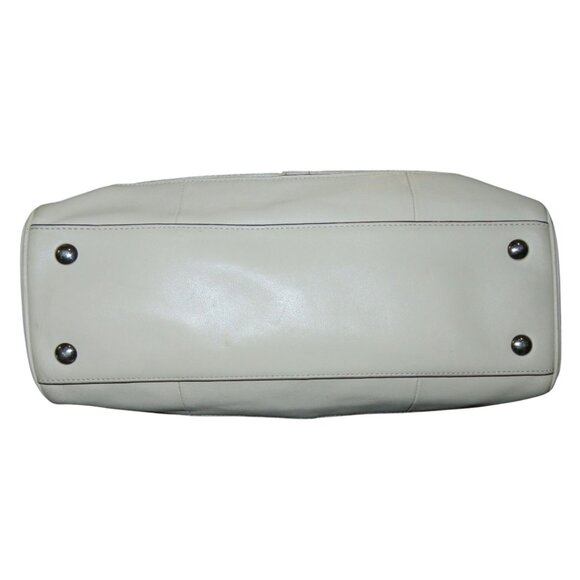 Coach Legacy Candace Leather Carryall Cream Zebra Print Satchel Handbag 23409 - Picture 8 of 16